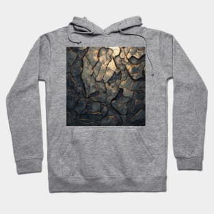 Stylized Silver Stone Surface Hoodie